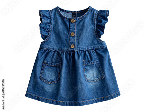 Cute Baby Denim Dress – Pastel Setting