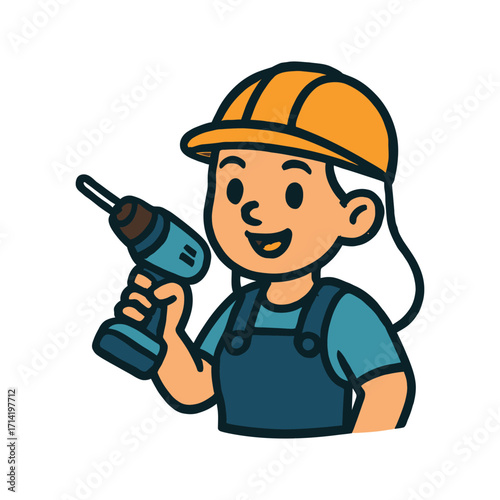 Hands holding tools for repair and construction