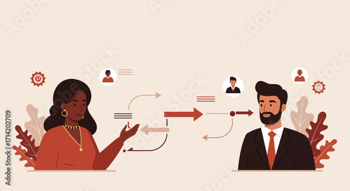 Effective communication between colleagues in a professional setting