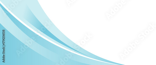 Abstract blue waves background, minimal waves design concept