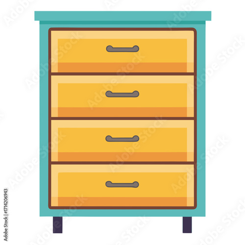 wooden cabinet with drawers