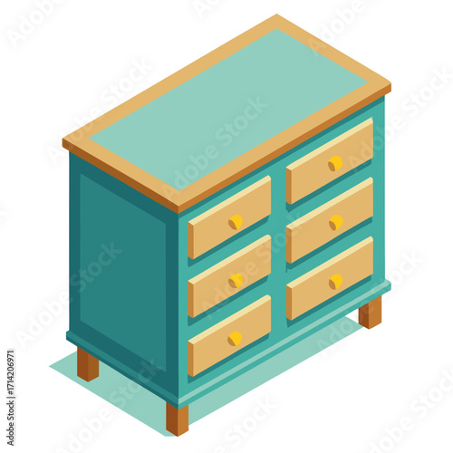 3d render of a wooden box