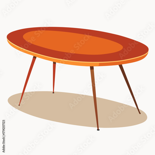 wooden table isolated on white