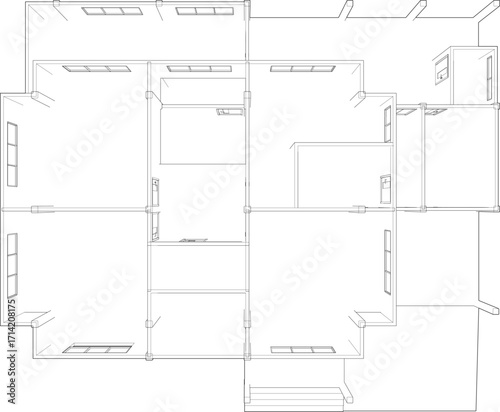 3D illustration of residential project