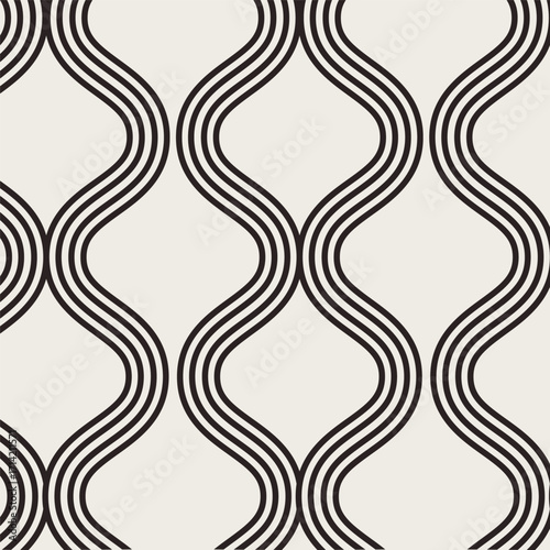 Modern stylish texture. Repeating geometric pattern tiles from striped elements
