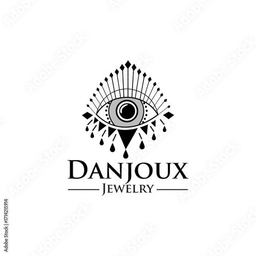 Danjoux jewelry eye logo with elegant design
