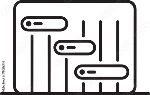 Timeline Project Management Icon schedule planning