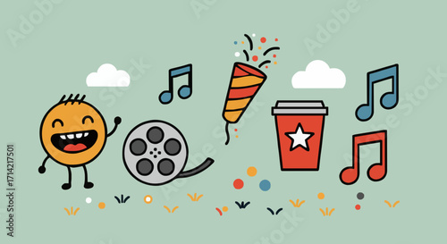 Vector illustration Entertainment
