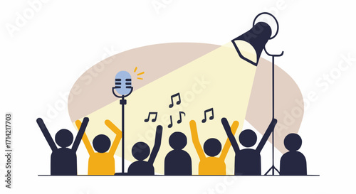 Vector illustration Entertainment