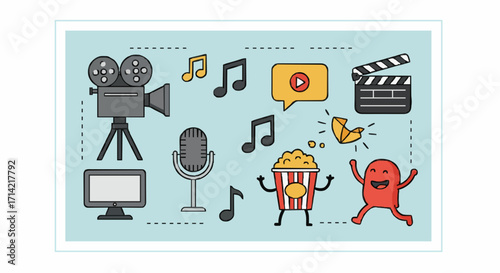 Vector illustration Entertainment