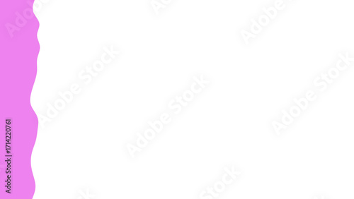 Wavy pink stripe framing a pristine white background. A versatile, clean, and modern graphic resource for elegant design and presentations.