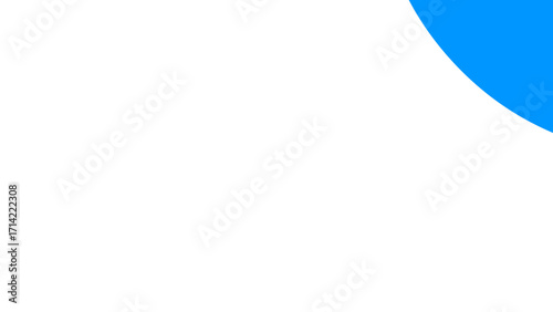 Clean white background with a vibrant blue curve, providing fresh and modern copy space. Perfect for presentations, web design, or minimalist brand concepts.
