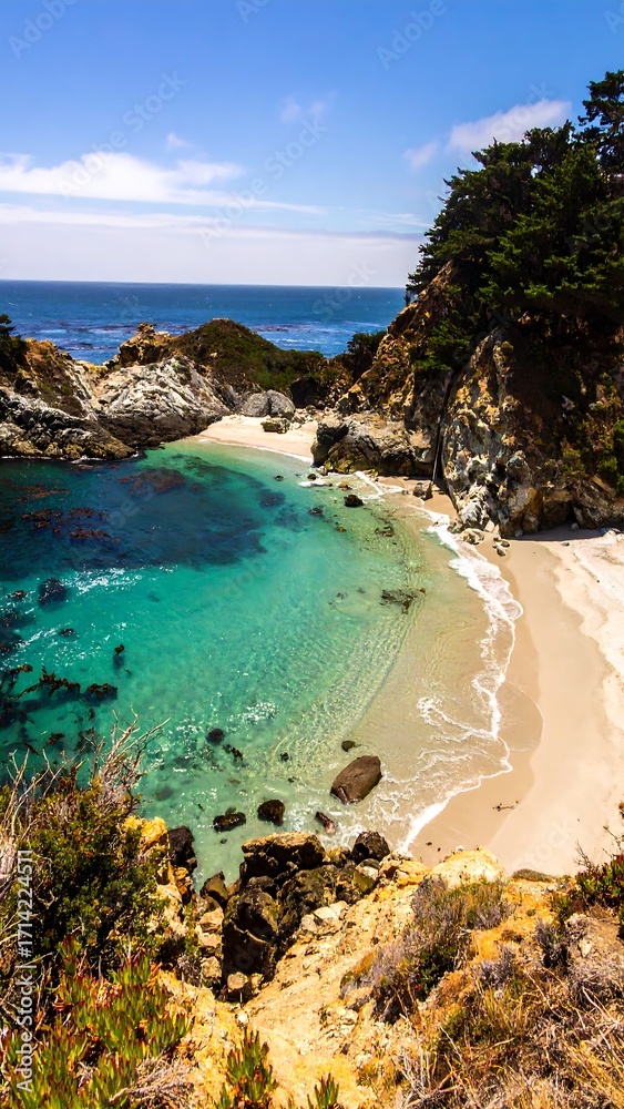 Fototapeta premium Coastal beach cove
