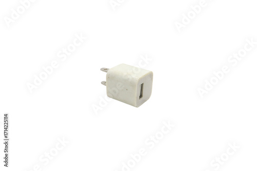 electrical plug adopter isolated on transparent background