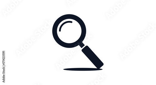 Magnifying glass icon representing search and investigation for information and details.