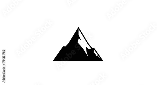 Iconic Mountain Silhouette Design.