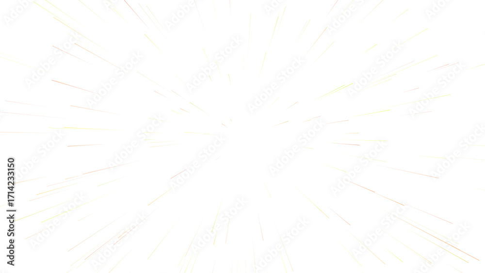 Fototapeta premium Clean White Radial Light Burst Background - Abstract Bright Blank Space with Subtle Motion Effect isolated on png, transparent background