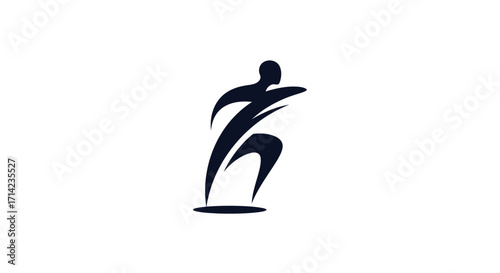 Dynamic silhouette of a runner in motion representing speed and athleticism.