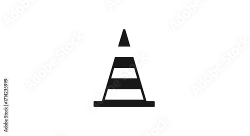 Traffic Cone Safety Sign Road Construction Caution Warning Roadwork Traffic Control.