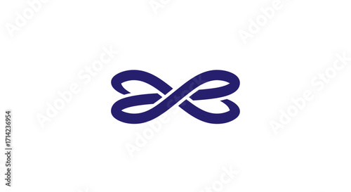 Abstract Purple Infinity Symbol Design.