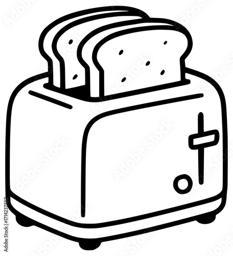 A toaster with pieces of toasted bread