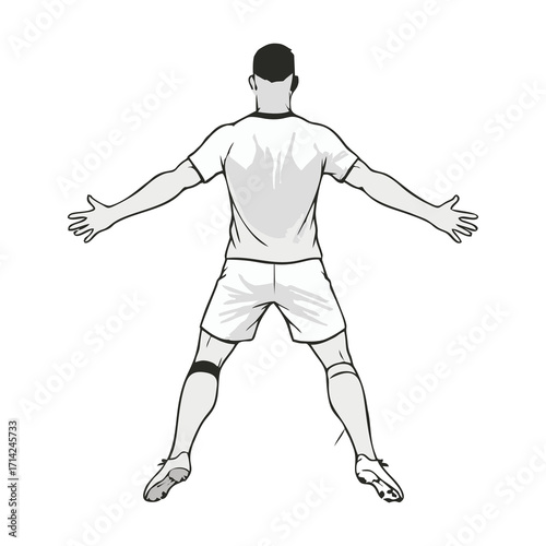 The soccer players are celebrating after scoring a goal.