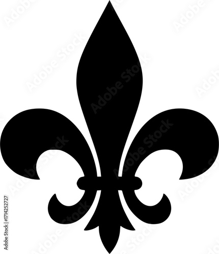 fleur de lis icon vector with trendy design
