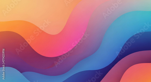 Abstract gradient waves background design for wallpaper and presentation colorful modern background design