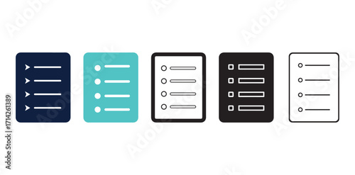 List menu icon in circle, Table of contents icon vector filled flat sign, Concept for web design.
