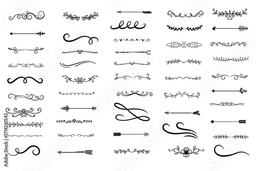 Calligraphic page divider
