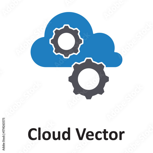 Cloud Vector Icon which can easily modify or edit