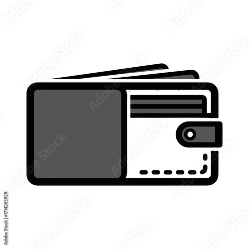Wallet Icon Illustration Secure your finances with this simple and clean graphic design