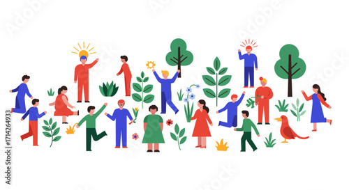 Empowering Conscious Choices: Diverse Community Cultivating Sustainable Futures with Optimism