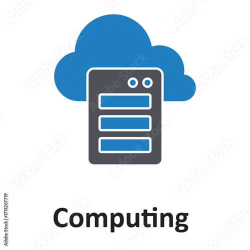computing icon Vector Icon which can easily modify or edit