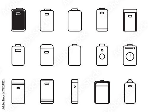 Power Bank Modern Minimalist Graphic Design  