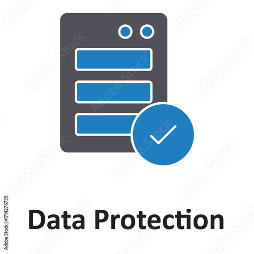Data protection, Vector Icon which can easily modify or edit