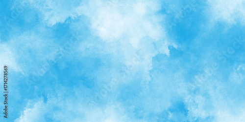  Creative vintage light sky blue background with various clouds and fogg, watercolor scraped grungy background, blue sky clouds for background blue sunny sky with white clouds,