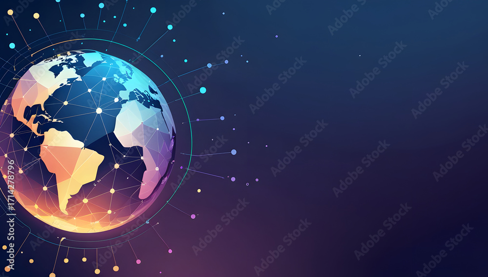 Fototapeta premium planet earth in space background image