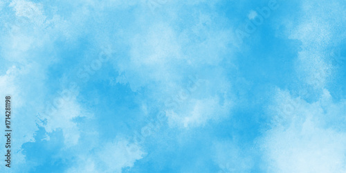  Creative vintage light sky blue background with various clouds and fogg, watercolor scraped grungy background, blue sky clouds for background blue sunny sky with white clouds,