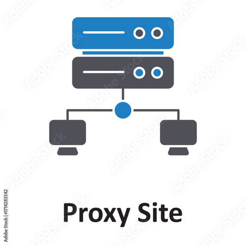  proxy site  Vector Icon which can easily modify or edit