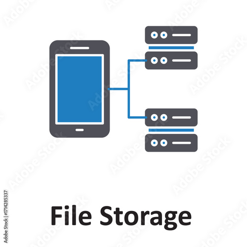 File storage Vector Icon which can easily modify or edit