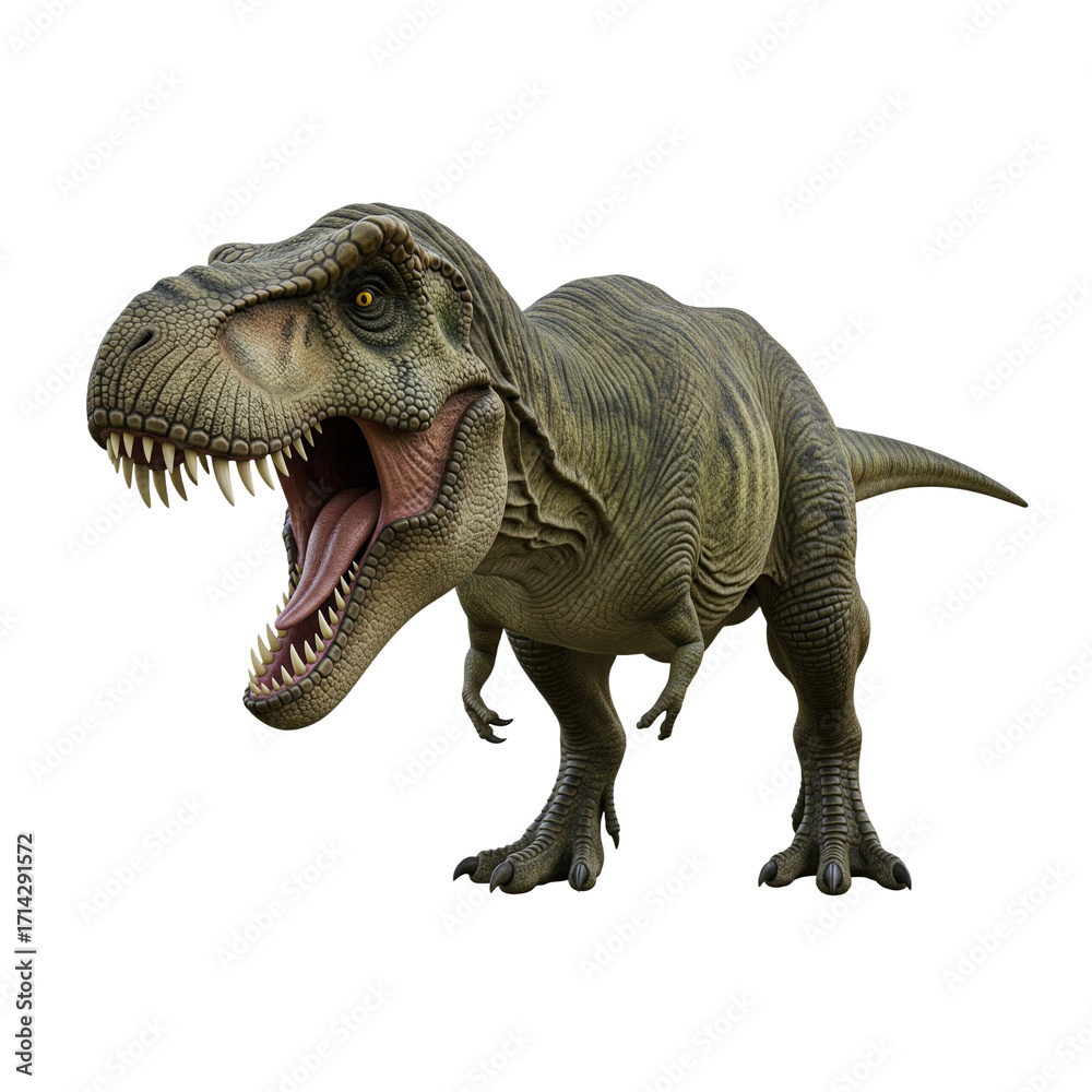 Fototapeta premium tyrannosaurus rex dinosaur isolated element 