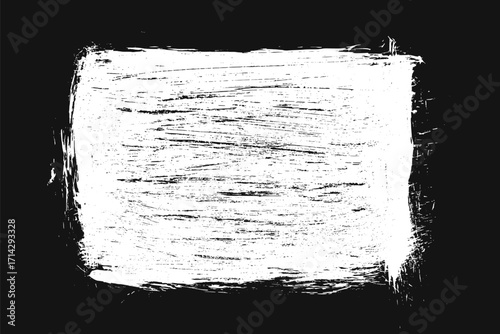 Scribble hand drawn in chalk on black background. Monochrome stain element. Digitally generated image. Vector illustration, Eps 10.
