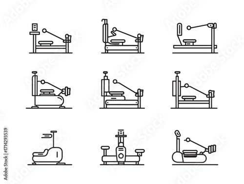 Seated row machine full body exercise