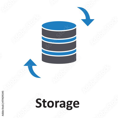  storage   Vector Icon which can easily modify or edit