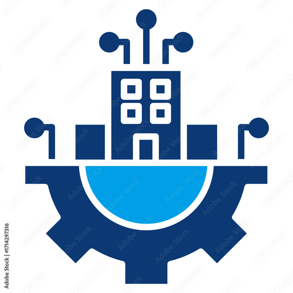 Obraz premium Digital Business Icon 