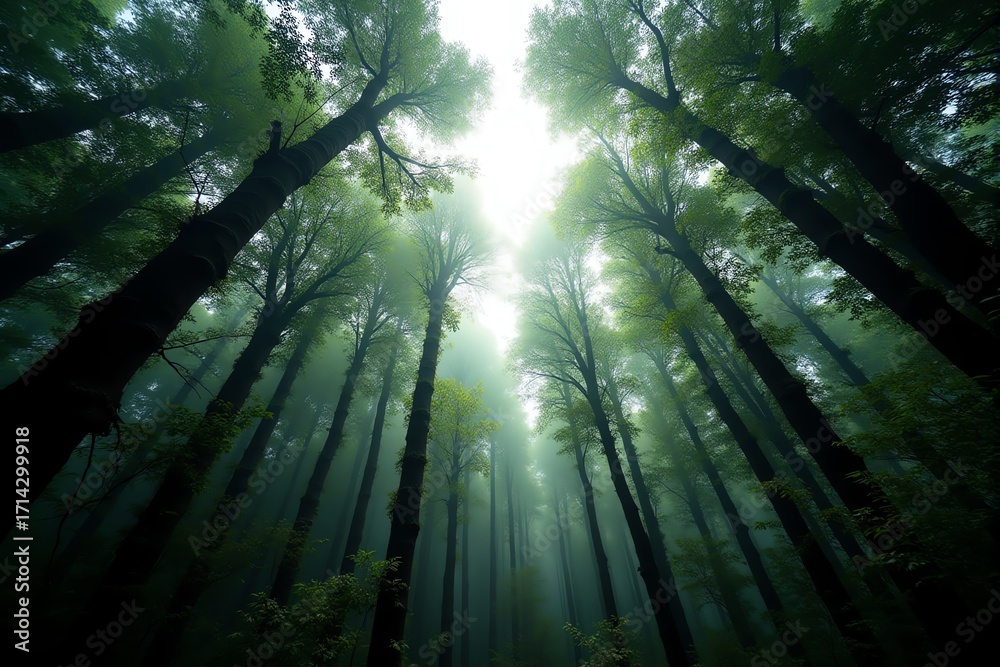 Obraz premium Majestic trees reaching for the light