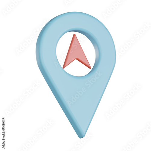 Free Download Map location 3d icon with navigation pin - GFXLoad