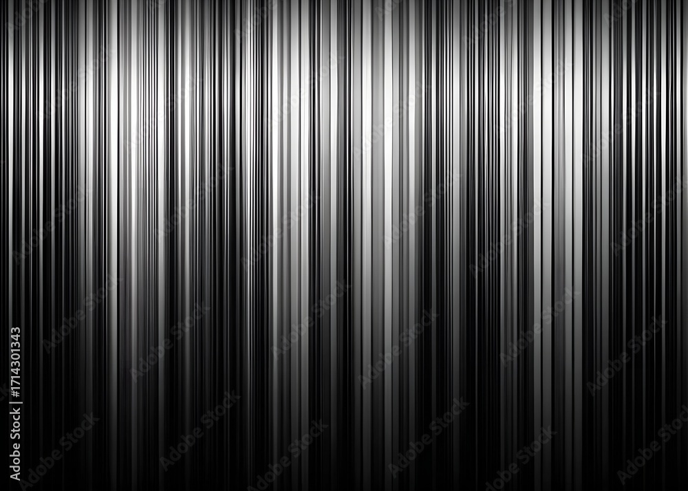 Obraz premium Abstract Black and White Vertical Lines Background with Gradient Effect