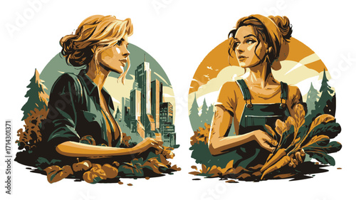 Mountain Biking and Skiing Adventure with Scenic Sunset and Snowy Peaks